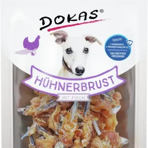 Markenprodukt DOKAS Hühnerbrust mit Fisch 70 g